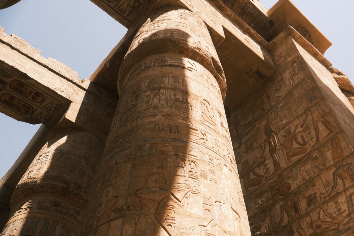 Eisenerner Säule im Karnak Tempel
