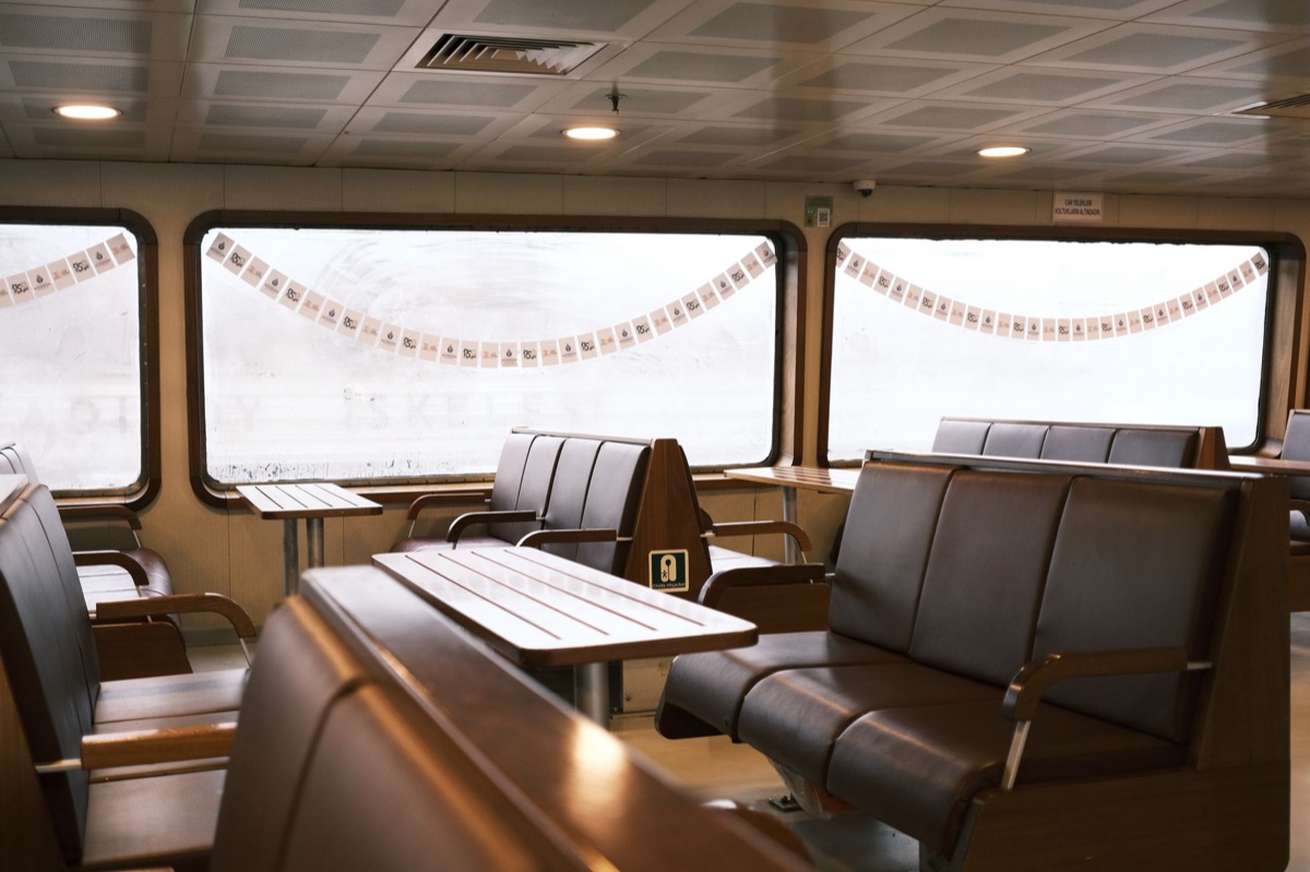 Nile cruise ship interior with luxury cabin