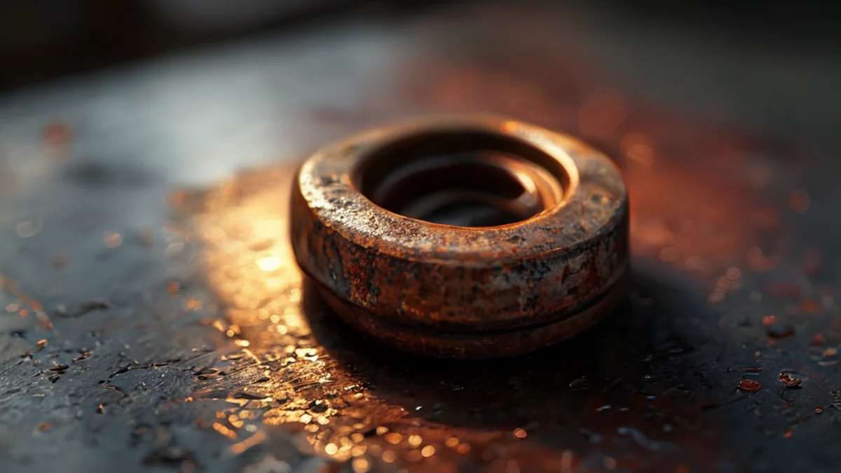 Ein Spindel-Washern ist ein kleines Metallring, der die Position eines Spindels in einer Maschine anpasst.