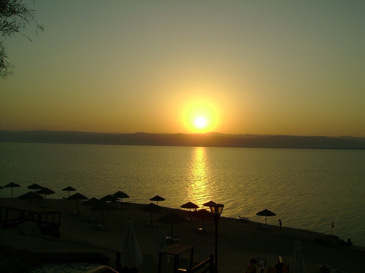 Sunset over the sea