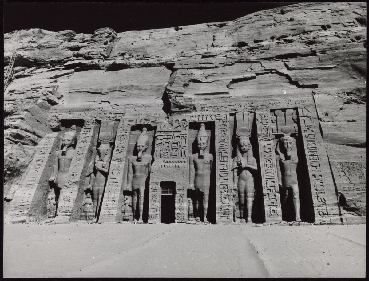 Facies van het Abu Simbel tempel complex