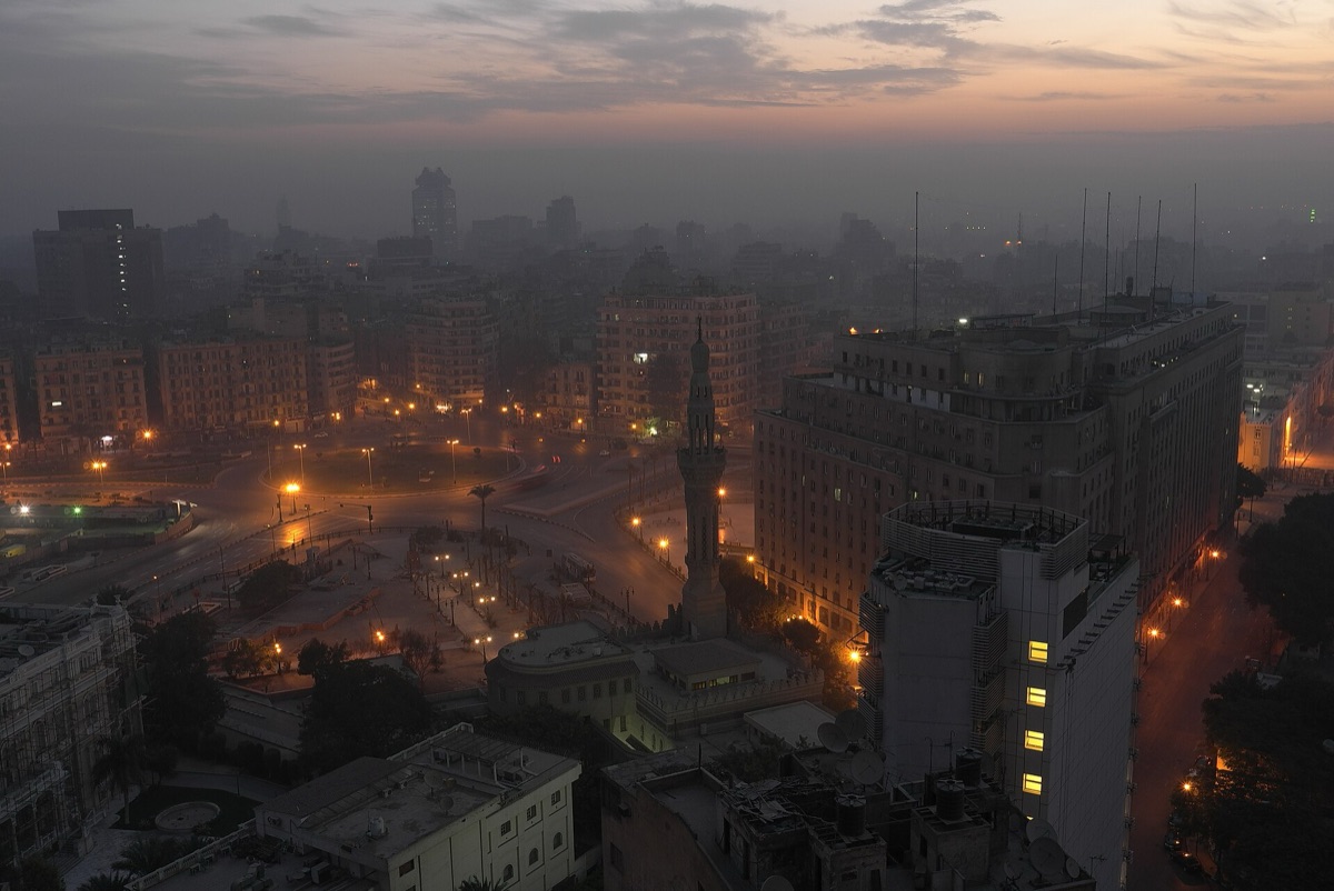 Cairo hotel room with view