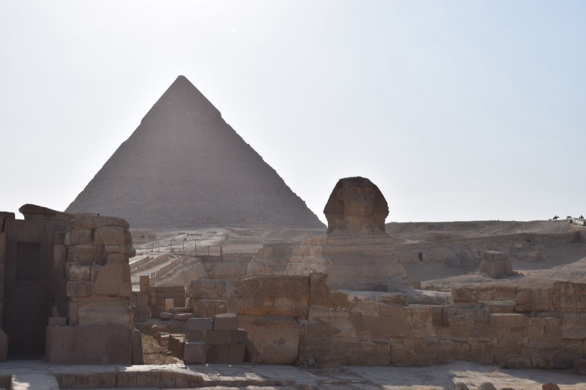 Sphinx with sunlight