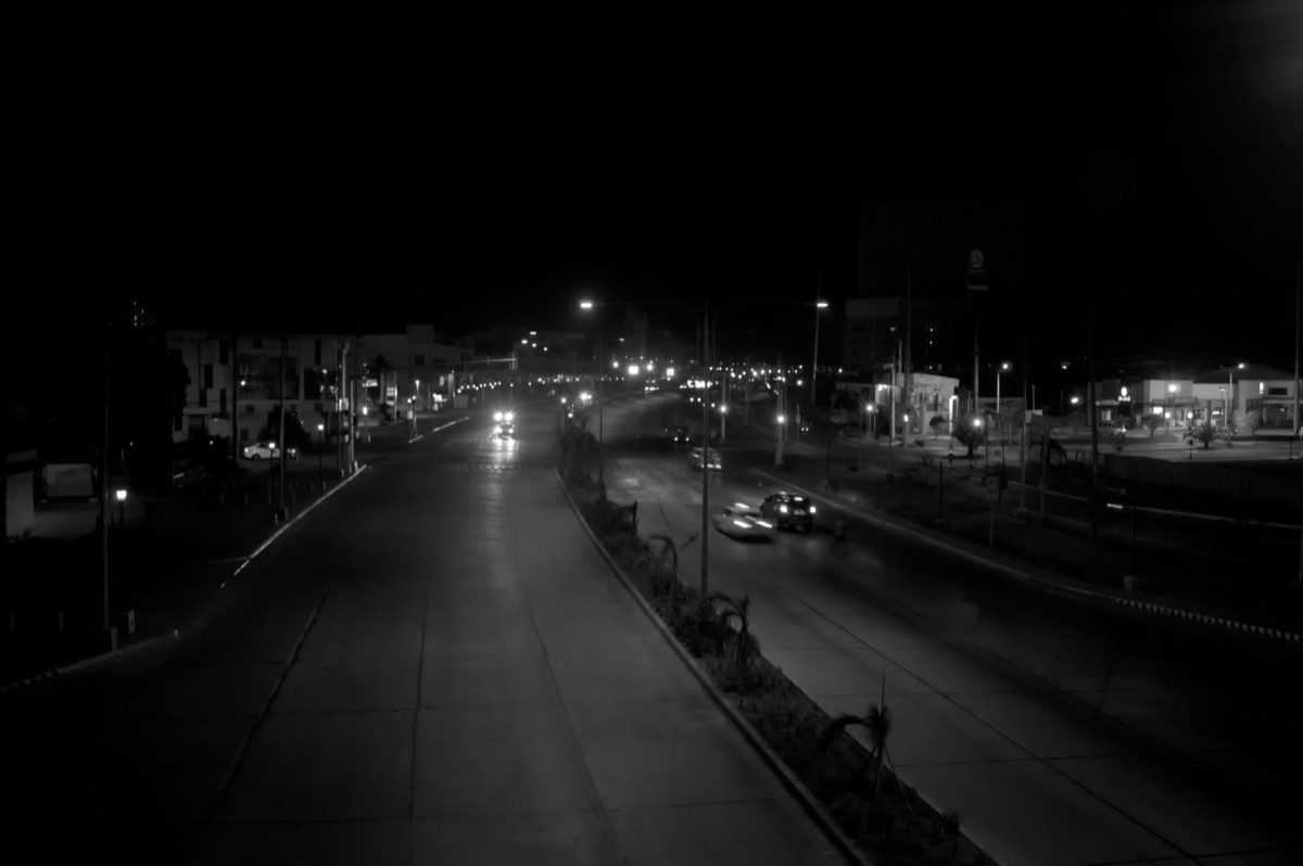 カイロの夜景とストリートライト