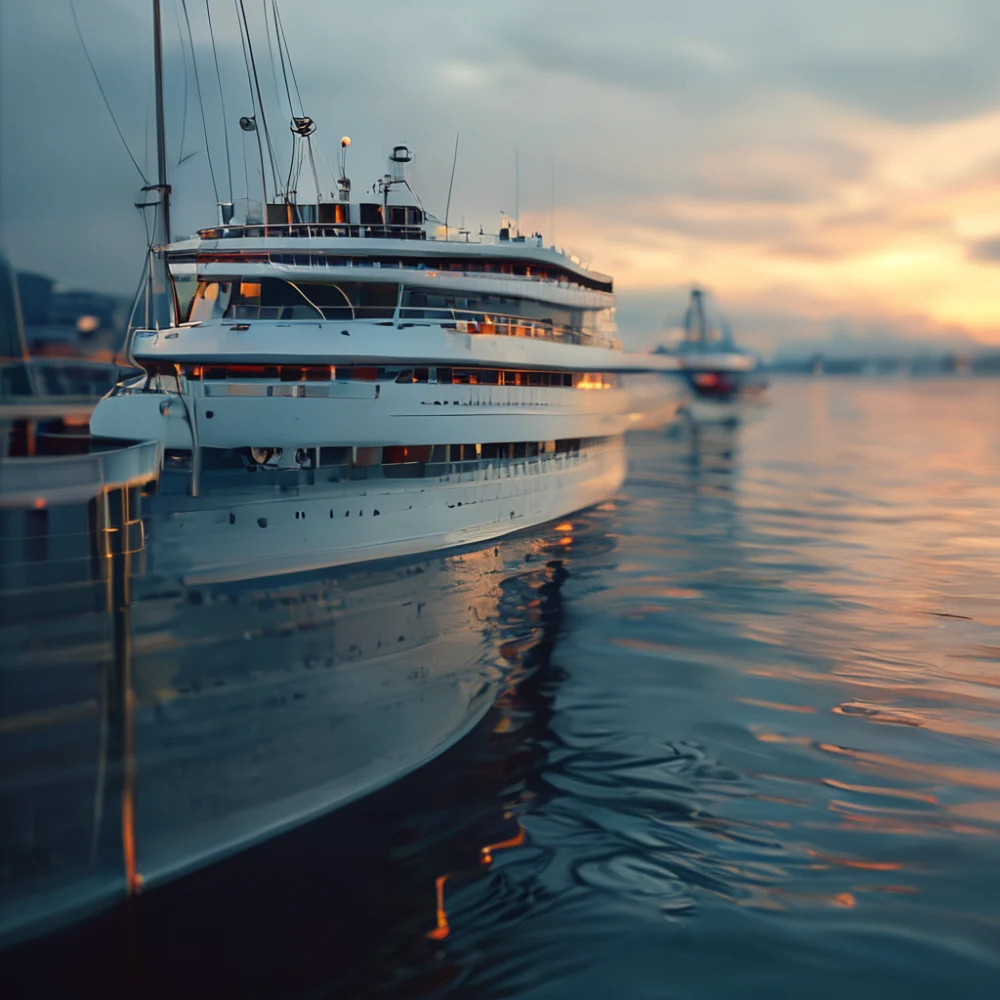 Nile cruise boat at dock