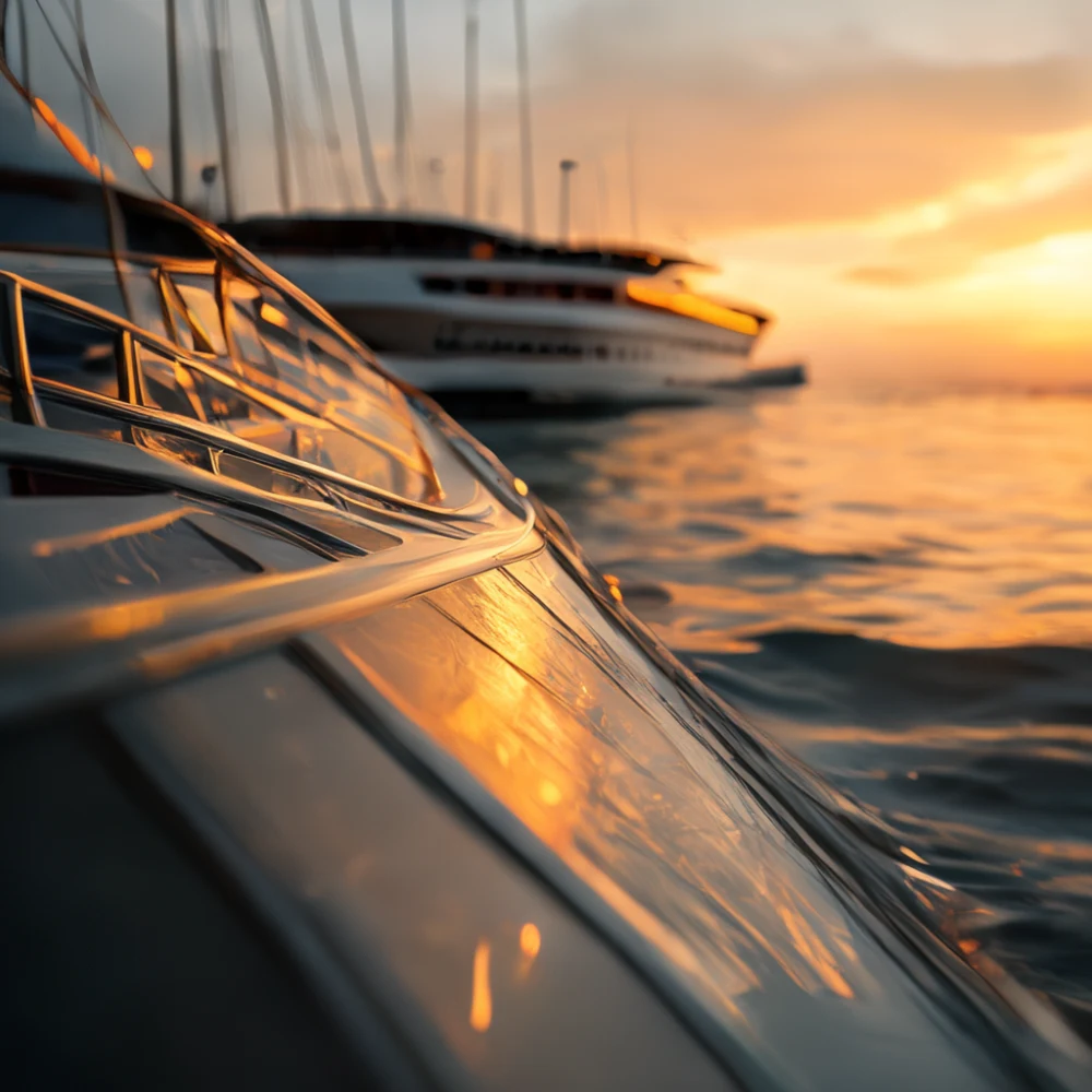 barchetta al tramonto