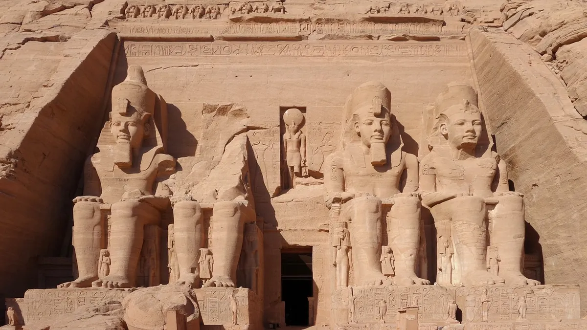 abu simbel, rock temple, massive, hathor, unesco, nubian, monuments, statue, pharaoh, ancient, egyptian, egypt, travel, architecture, tourist, dynasty, historic