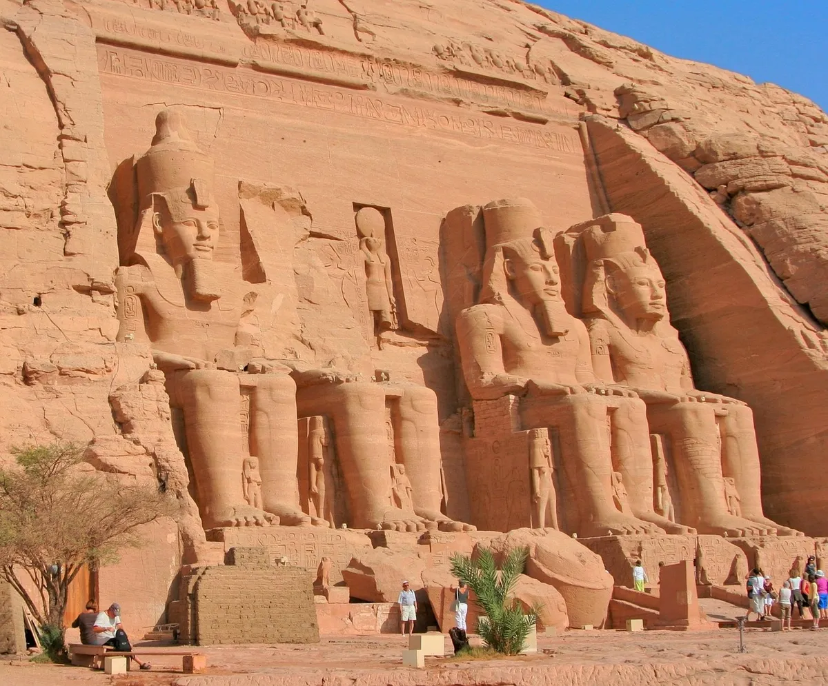 egypt, aswan, abu simbel, nyle, river, temple, ruins, ancient, blue sky, pharaoh, relocation, world heritage site, fundraising, donate, split, unesco, project,