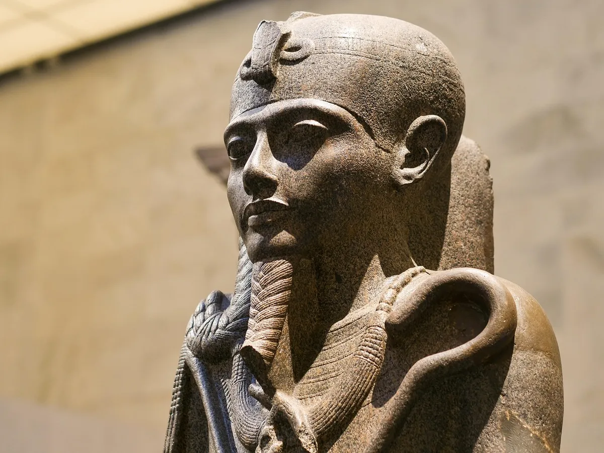 khonsu statue, sculpture, deity, artifact, egyptian museum, tutankhamun, egypt, cairo, karnak, statue, pharaoh, museum, egyptian museum, tutankhamun, tutankhamu